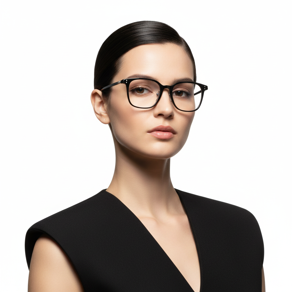 Quietlume VOLT — Black Link Square eyewear product image